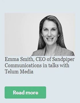 Emma Smith, CEO of Sandpiper Communications in talks with Telum Media