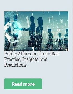 Public affairs China best practice insighrs and predictions