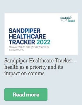 Sandpiper Healthcare Tracker - health as a priority and its impact on comms