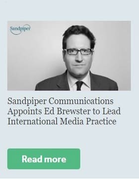 Sandpiper Appoints Ed Brewster to Lead International Media Practice