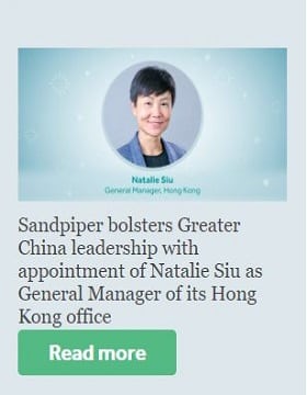 Sandpiper bolsters Greater China leadership with appointment of Natalie Siu as General Manager of its Hong Kong office
