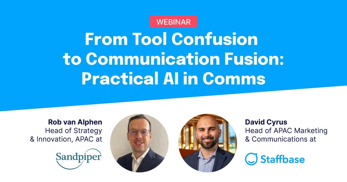 From Tool Confusion to Communications Fusion: Practical AI in Comms