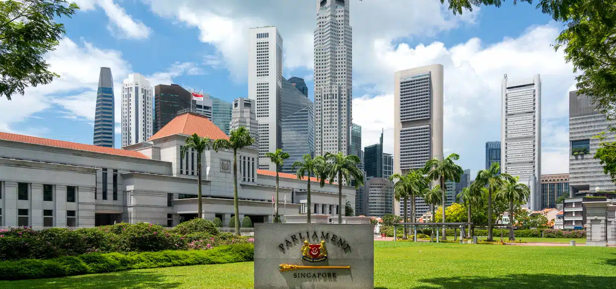 View of Singapore Parliament - Sandpiper
