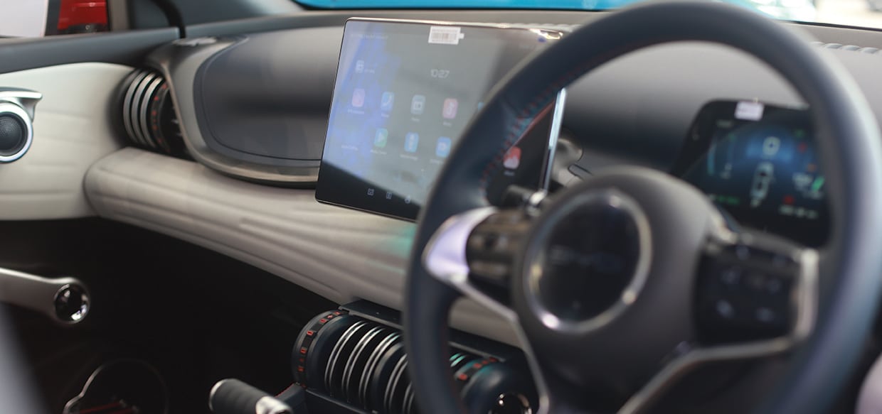 Interior of an electric car - Sandpiper