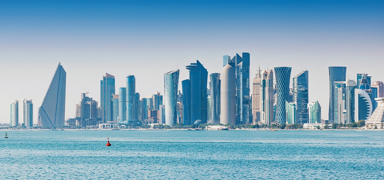 Middle East City Skyline